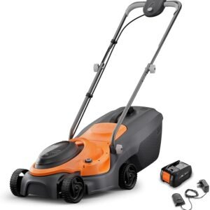 Flymo 18V SimpliMow 320 Cordless Lawnmower – 4.0Ah Battery & Charger Included, 32cm Cutting Width, Lightweight, Up to 200m²